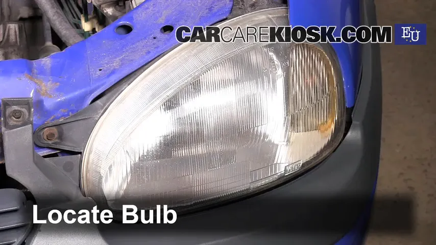 1998 Opel Corsa B II 1.0L 3 Cyl. Lights Highbeam (replace bulb)